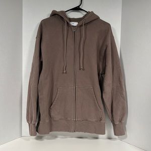 Aritzia Tna woman’s sz2 dark tan hoodie